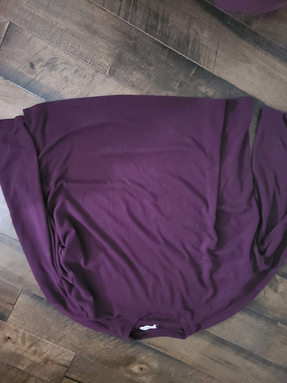 Women's Long Sleeve Crewneck Top in Plum